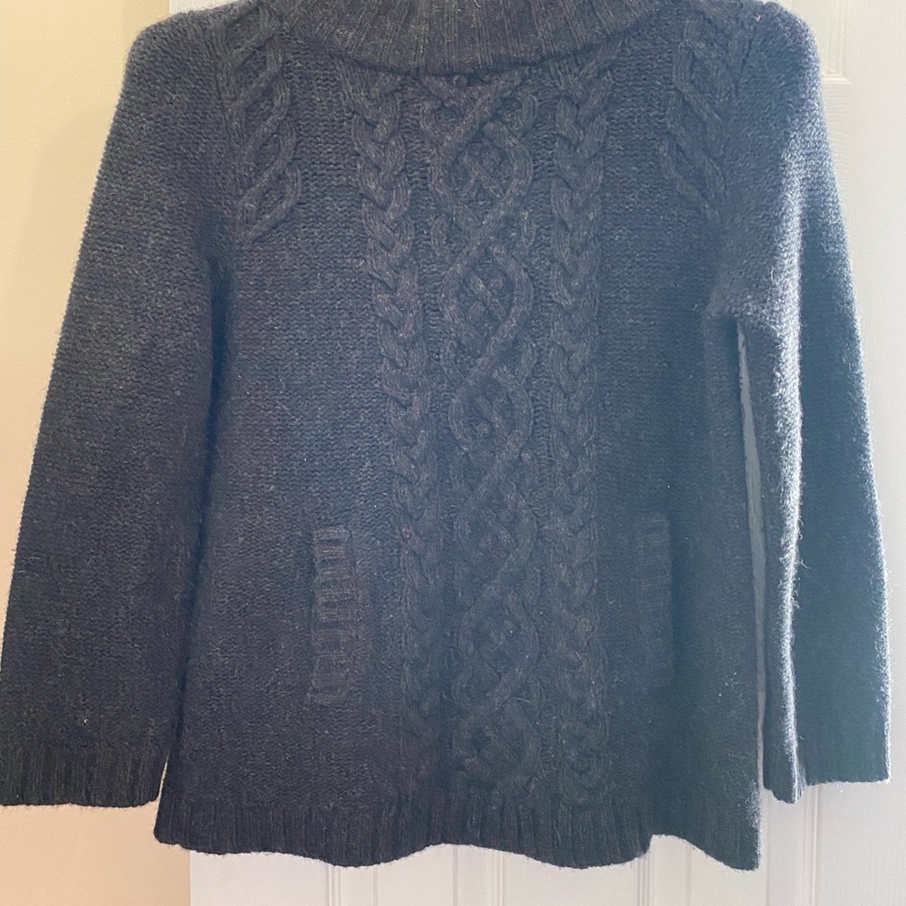 J. Crew Fair Isle Cable Scoop Neck Sweater Wool & Cashmere